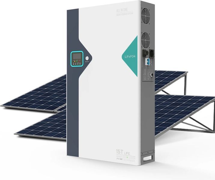 Комплект резервного живлення 5кв Dipower All-In-One Аккумулятор LiFePo4 51.2v 100AH 5120Wh + Invertor 5kw (DDYTJSG51100-5K-R) Система зберігання енергії Інвертор + вбудований акумулятор 5кв 600106 фото