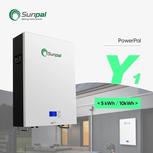 Акумулятор 5kw Sunpal POWERPAL-Y1 PP-Y1-5kWh Wall Mounted LifePo4 51.2v 100Ah 5120Wh BMS 400104 фото